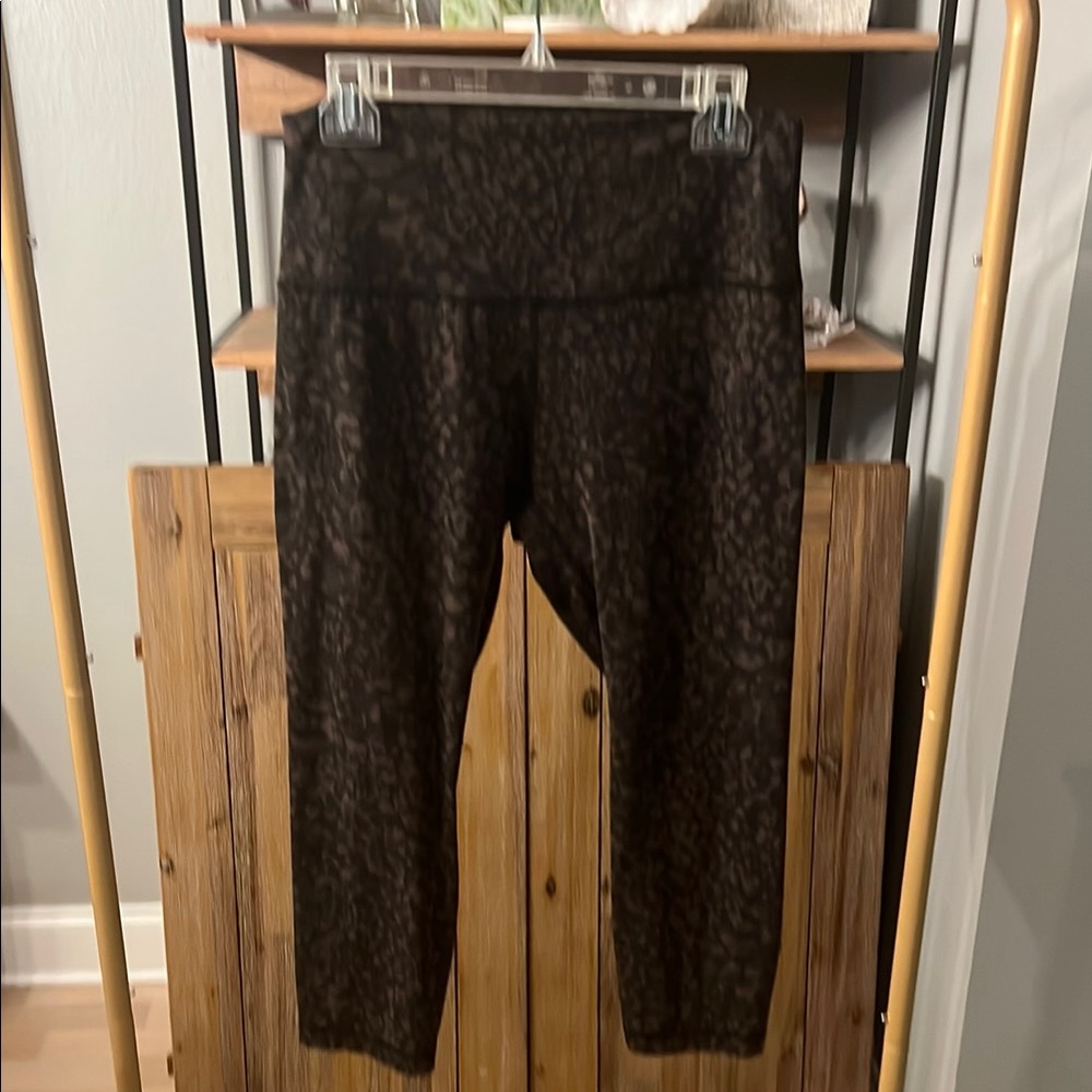 lululemon athletica Black Leopard Print Leggings